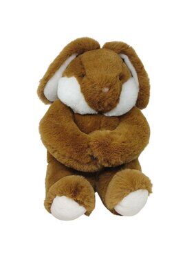 Westcliff Collection Brown White Plush Bunny Rabbit Stuffed 13.5" Made Korea #WS